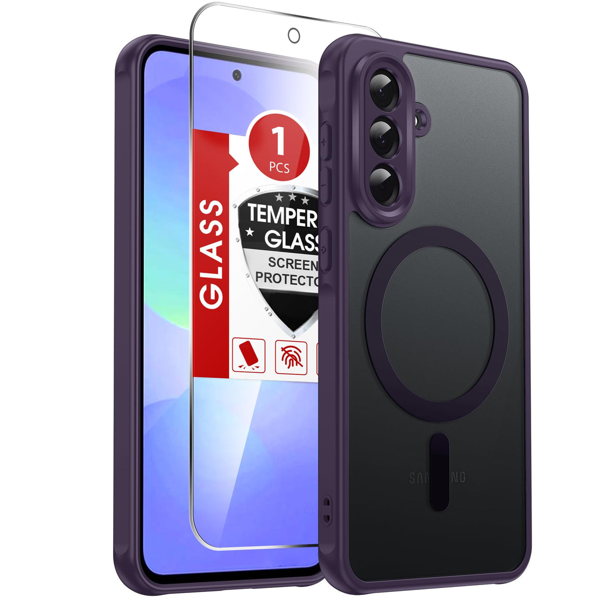 LeYi for Pixel-8A Phone Case: MagSafe Fit & Screen Protector Crystal Clear