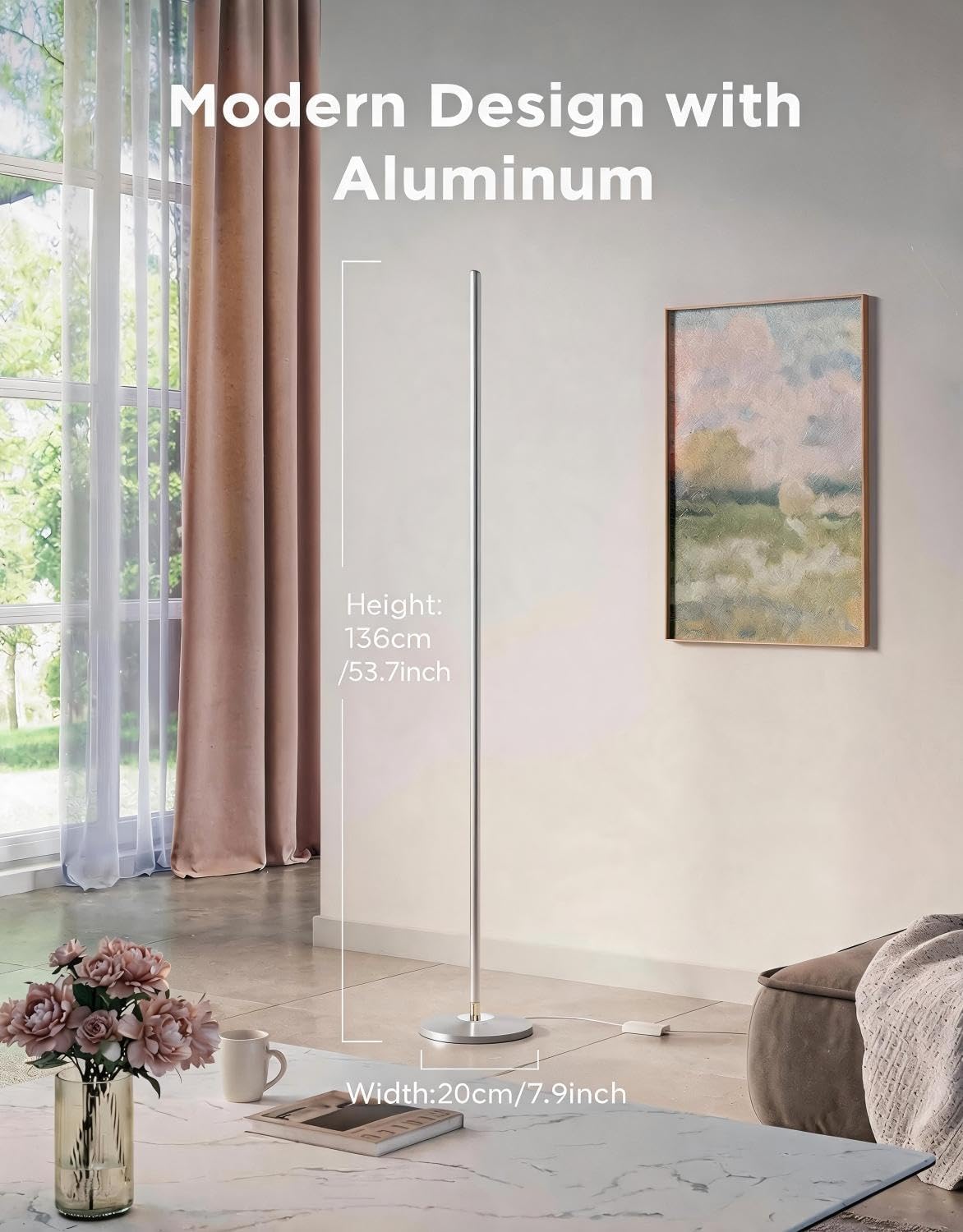 Govee RGBIC Floor Lamp Basic, 1000lm LED Corner Lamp