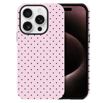Polka Dot Pattern Phone Case for iPhone 17 6.3", White