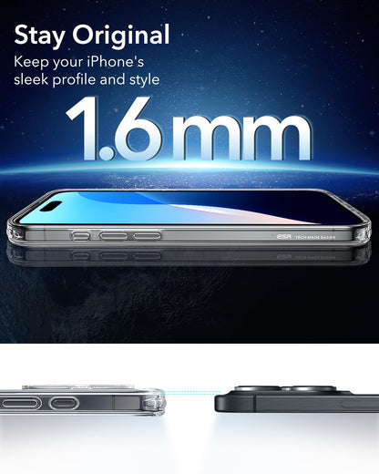 ESR Classic Hybrid for iPhone 16 Pro Max Case, Clear