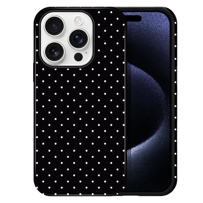 Polka Dot Pattern Phone Case for iPhone 17 6.3", White