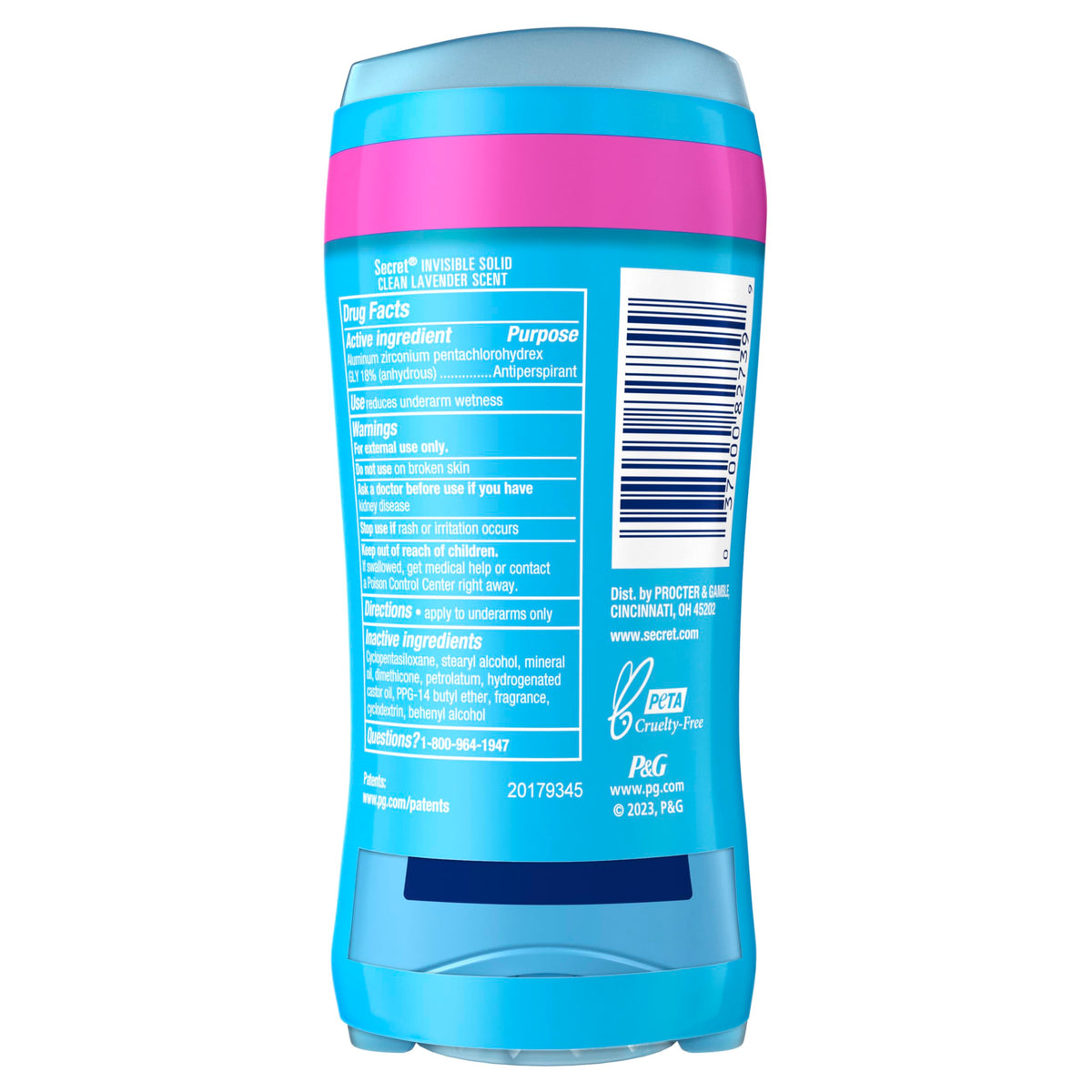 Secret Antiperspirant Deodorant for Women, Shower Fresh, 2.6 oz Pack of 2