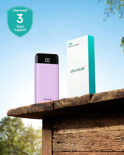 charmast Portable Charger Power Bank with Reinforced Built-in 4 Cables