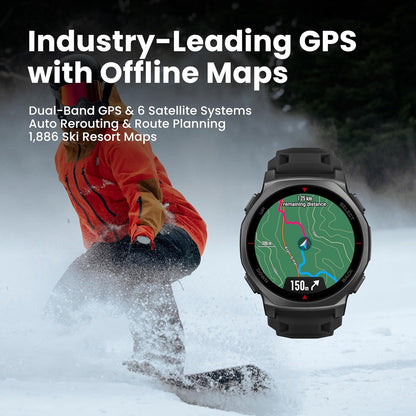 Amazfit T-Rex 3 Pro Smart Watch, 1.5" AMOLED Sapphire Glass, iOS/Android