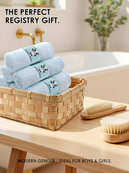 HIPHOP PANDA Soft Baby Washcloths, 2-Layer, 30 Pack Newborn Gift Set