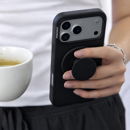 PopSockets Adhesive Phone Grip, Holder- Black