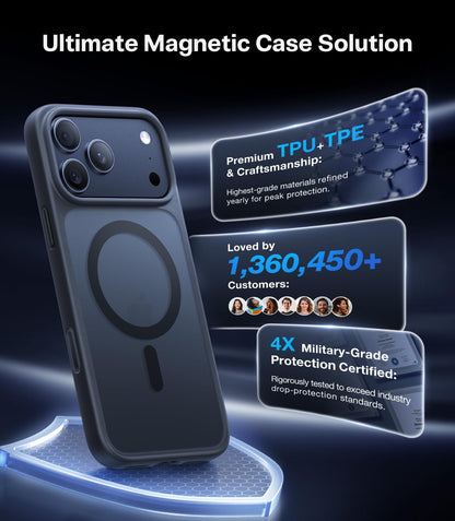 TORRAS Stronger Magnetic & Shockproof for iPhone 18 Pro Max Case Burgundy