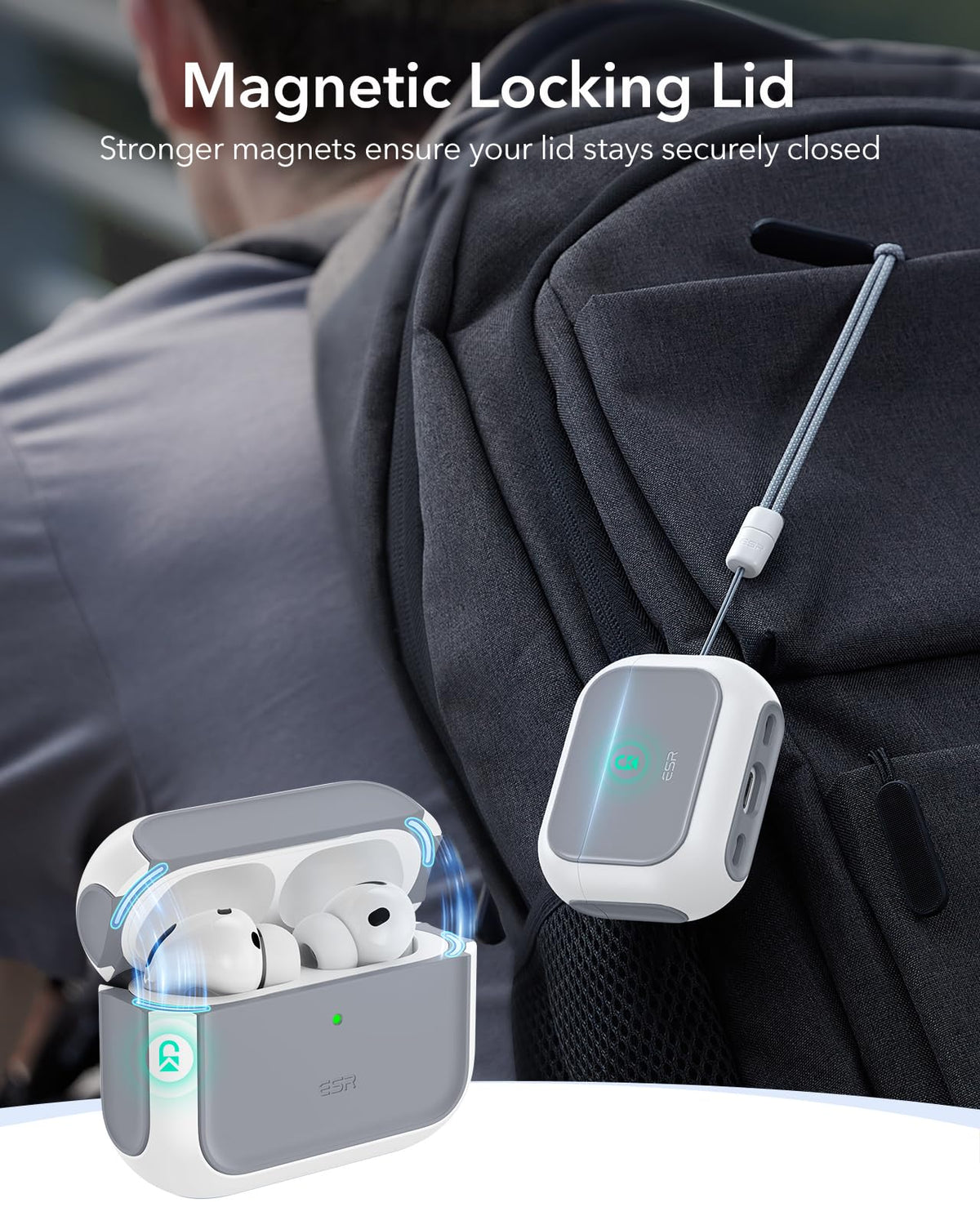 ESR for AirPods Pro 3 Case, Compatible with MagSafe, Orange