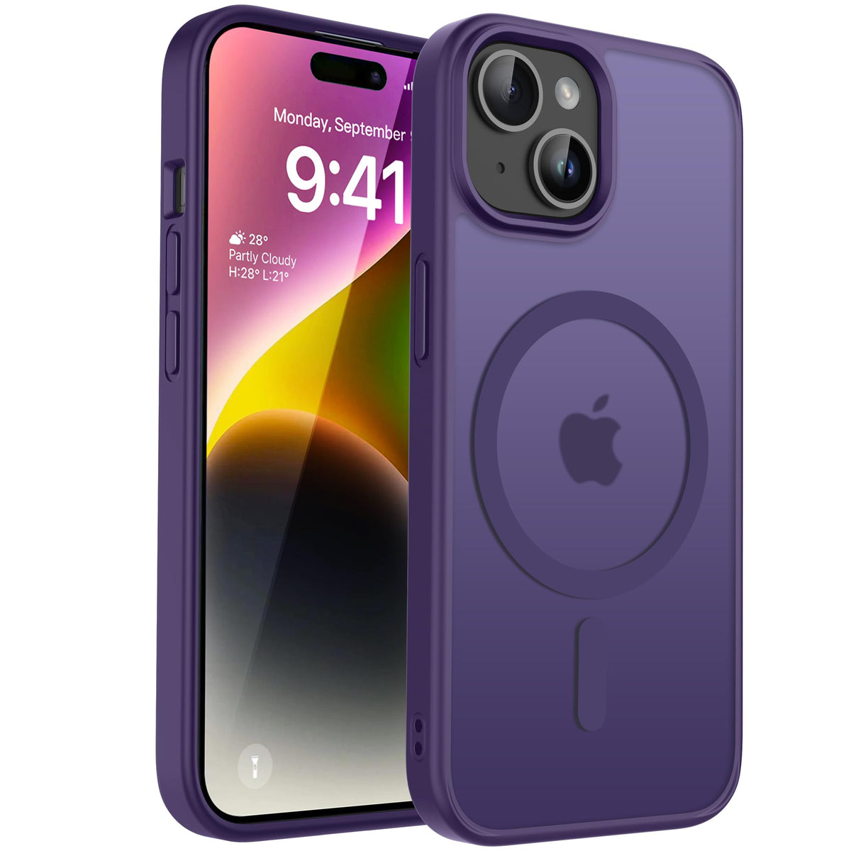 CACOE Magnetic Case for iPhone 17 6.3 inch, Light Purple