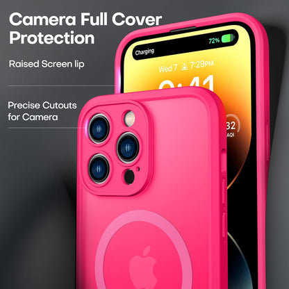 ImpactStrong Magnetic Guard Designed for iPhone 17 Air Case [Camera Protection] [Military Grade Drop Tested] [Compatible with MagSafe] Slim Translucent Matte Phone Case (6.6") - Navy Blue