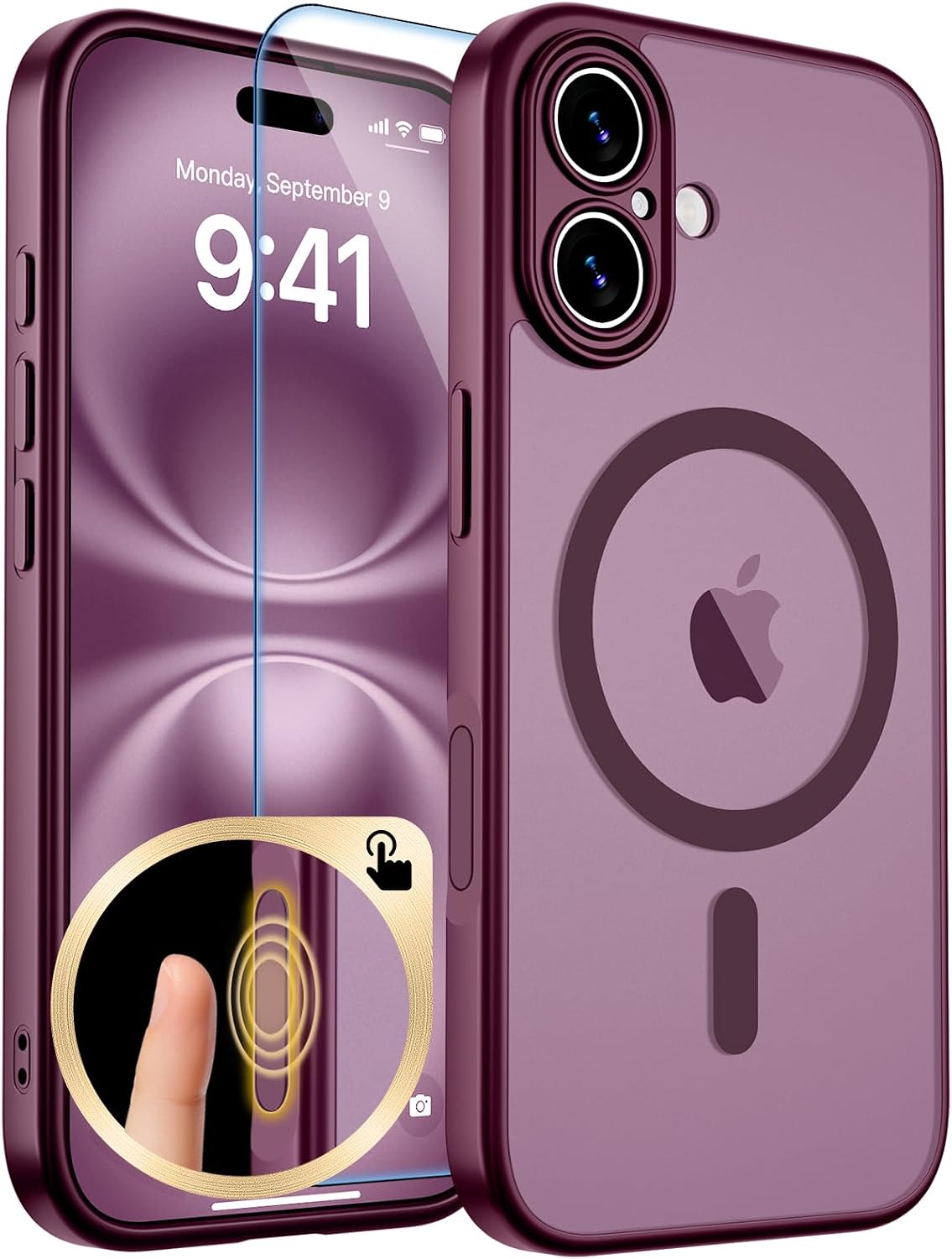 zapica Magnetic for iPhone Air Case, Dark Blue