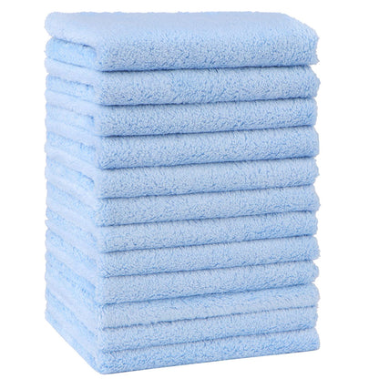 HOMEXCEL Baby Washcloths 24 Pack Microfiber Coral Fleece Soft Wash Cloths