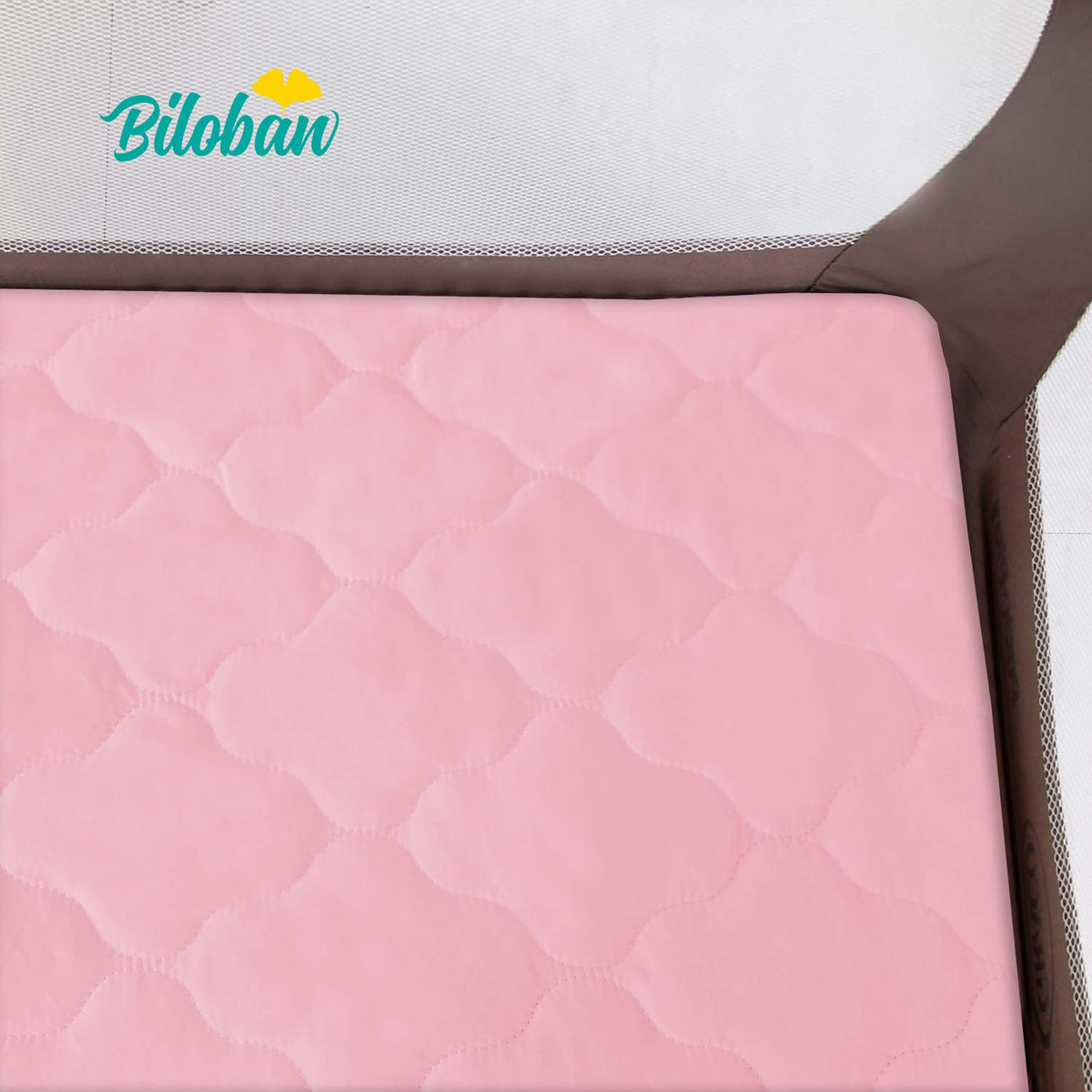 Crib Mattress Protector Sheets Fitted Waterproof Mattress Pad Cover 2 Pack