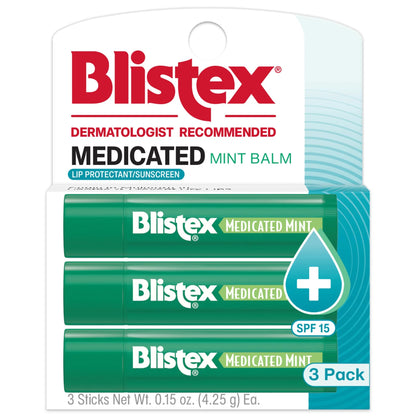 Blistex Medicated Mint Lip Balm, 0.15 Oz