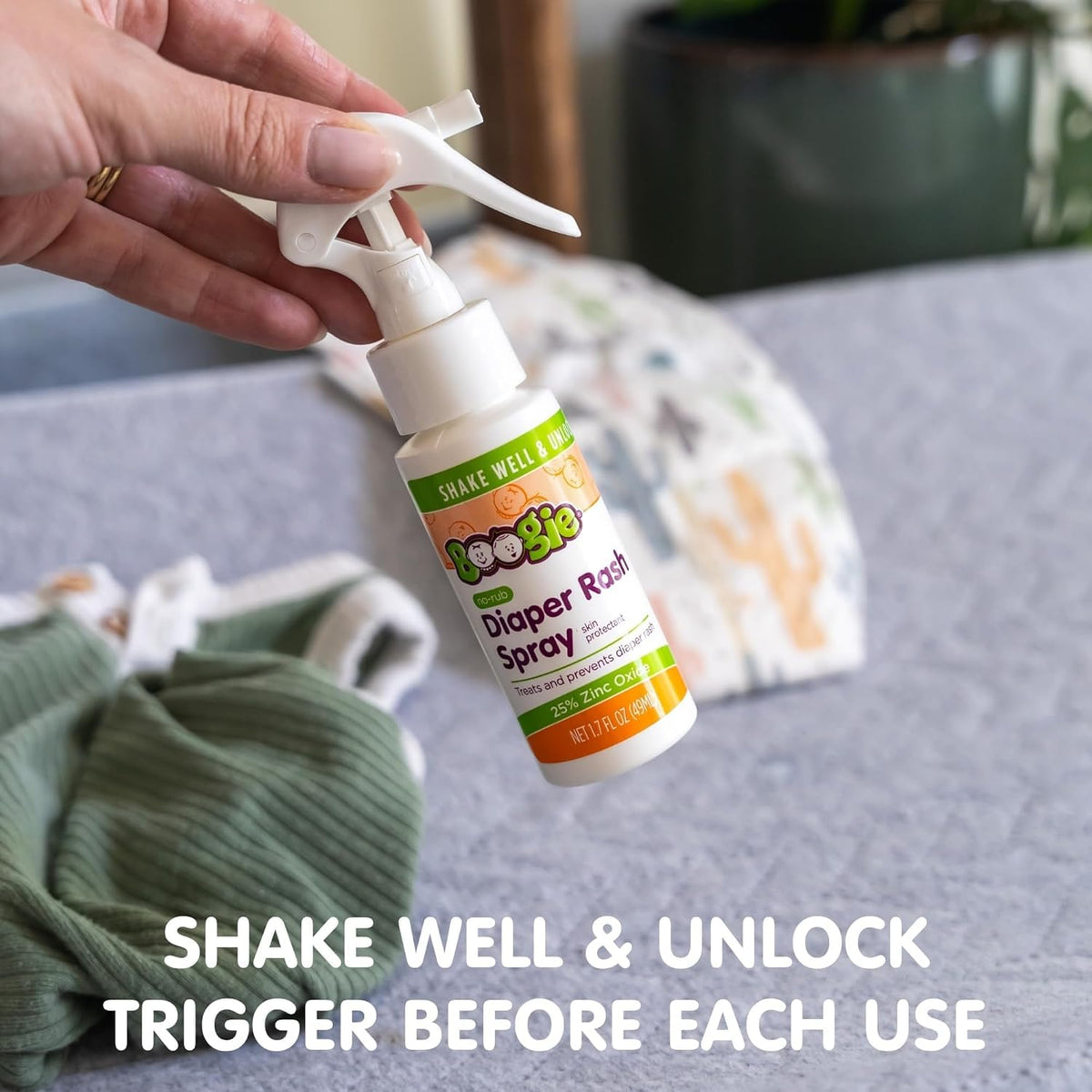 Boogie Diaper Rash Relief Bundle, No-Rub Spray & Maximum Strength Paste