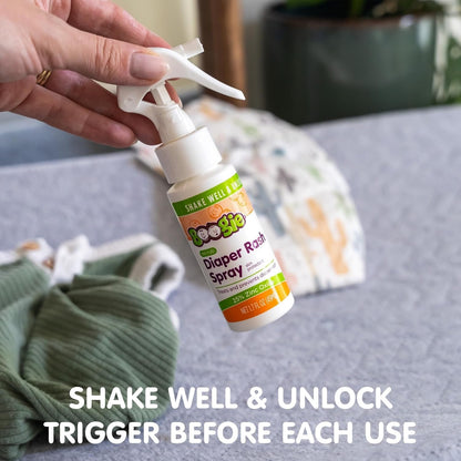 Boogie Diaper Rash Relief Bundle, No-Rub Spray & Maximum Strength Paste