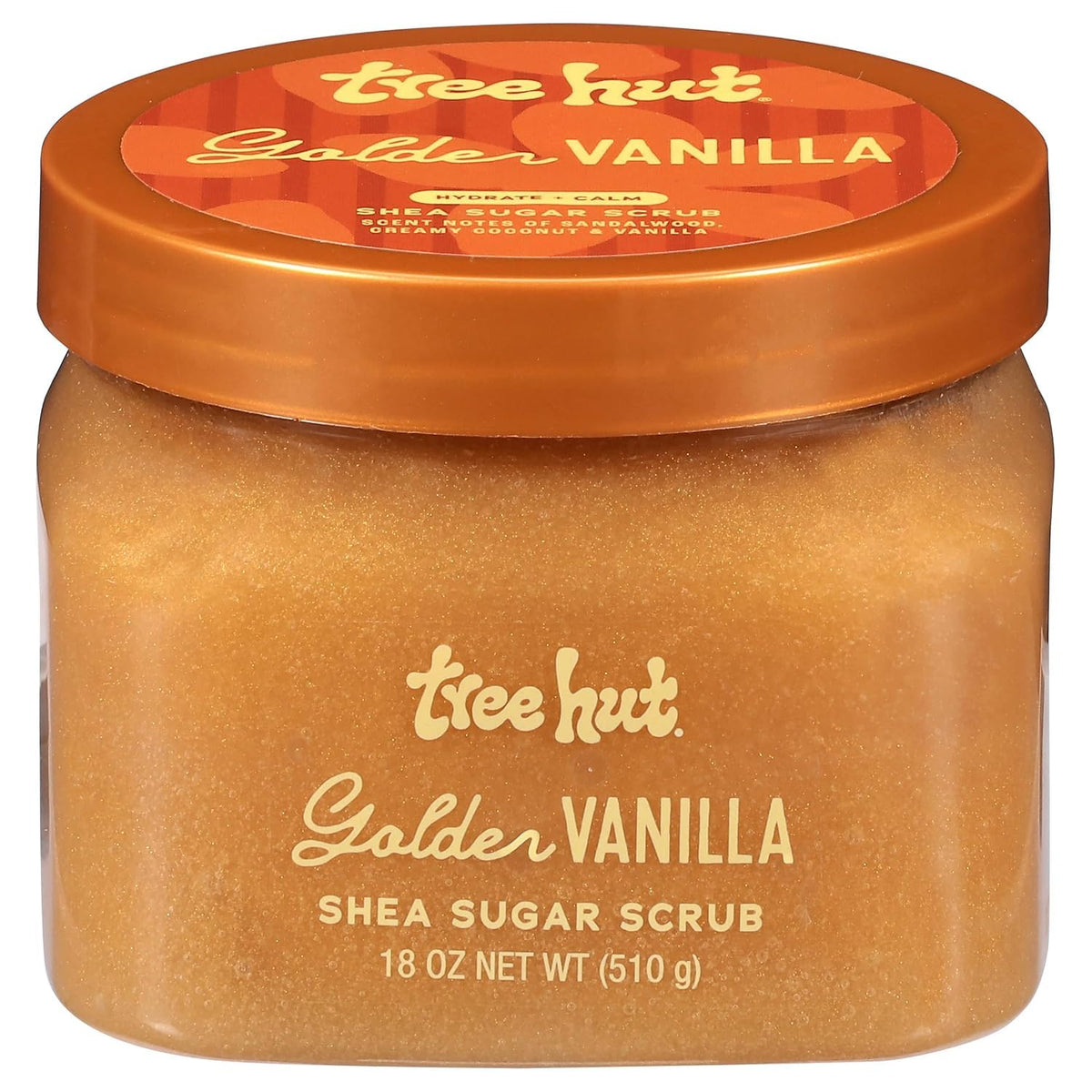 Tree Hut Vanilla Body Scrub, Exfoliating Sugar Scrub, Vegan, 18 Oz