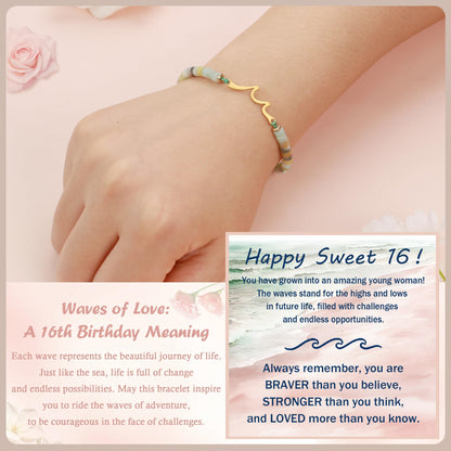 13th 16th 18th 40th 50th 60th Birthday Gifts Wave Birthday Bracelet
