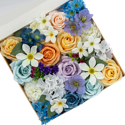 Fall Artificial Flowers DIY Bouquet Combo Faux Rose for Home Decor
