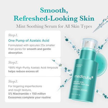 medicube Exosome Shot Zero 2,000 PPM Spicule Facial Serum For Pores & Sebum