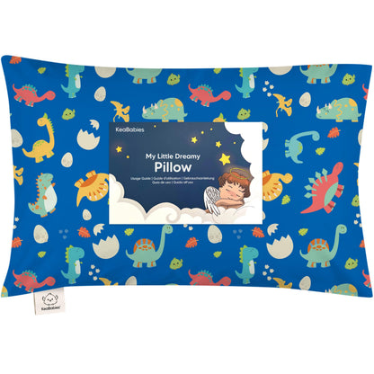 Toddler Pillow with Pillowcase 13x18 My Little Dreamy Pillow(Jolly Rainbow)