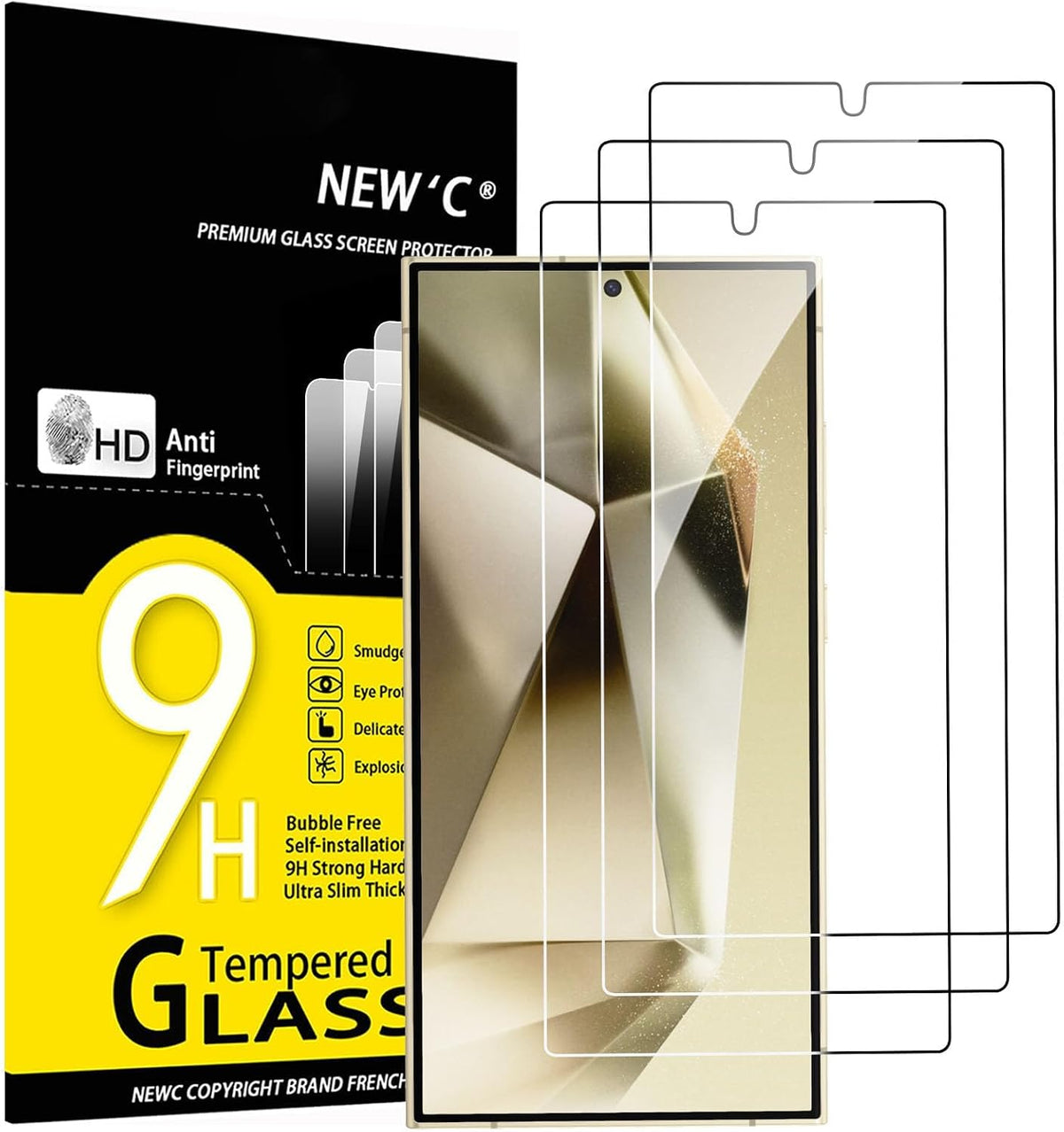 NEW'C for Samsung Galaxy S23 6.1" (SM-S911),Screen Protector Tempered Glass