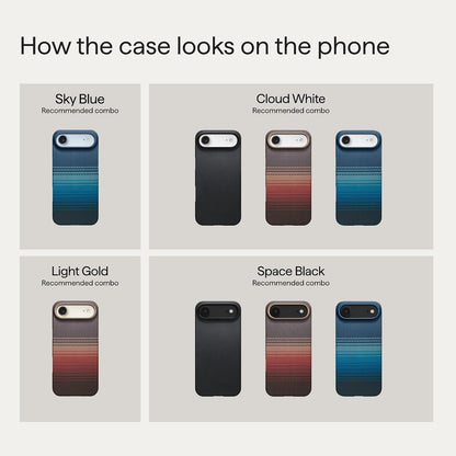 pitaka for iPhone 18 Pro Case 6.3" with Caseless Feeling, Abyss Blue