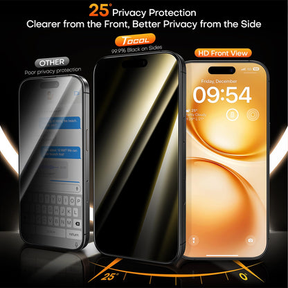 TOCOL for iPhone 17 Screen Protector, Easy Installation