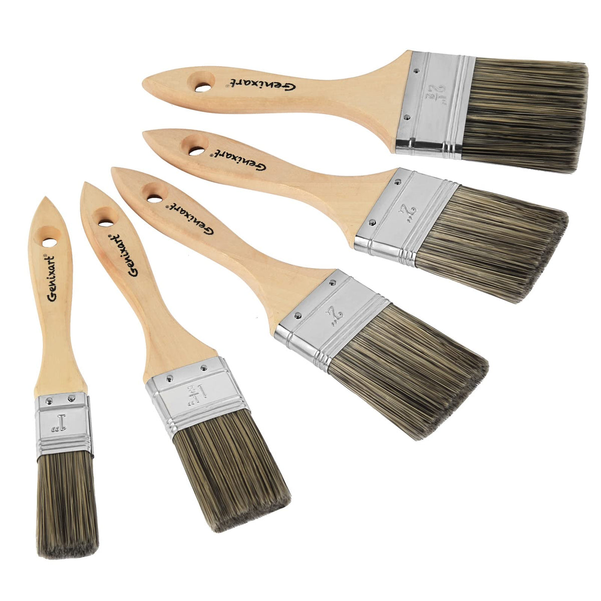 Genixart Double Thick Chip Paint Brush, Wood Stain Brush for Fence, 4 Inch
