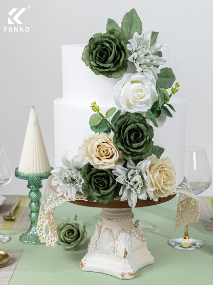 Fall Artificial Flowers DIY Bouquet Combo Faux Rose for Home Decor