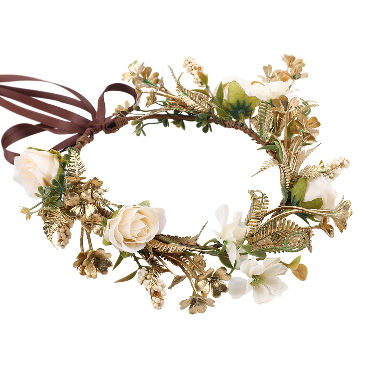 Pink Bohemian Flower Crown, Fairy Babys Breath Flower Headband