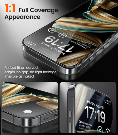 EZ-GLAZ-4 Pack for iPhone 17 Pro Max Privacy Screen Protector (6.9")