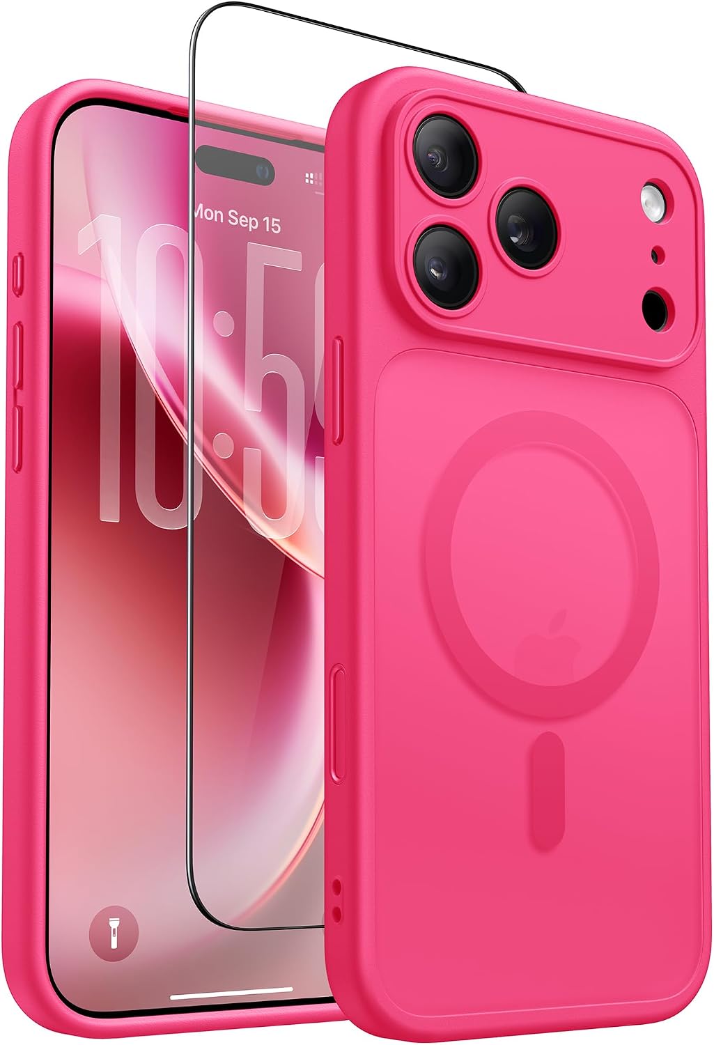 Magnetic Shockproof for iPhone 18 Pro & iPhone 17 Pro Case, Sunset Orange