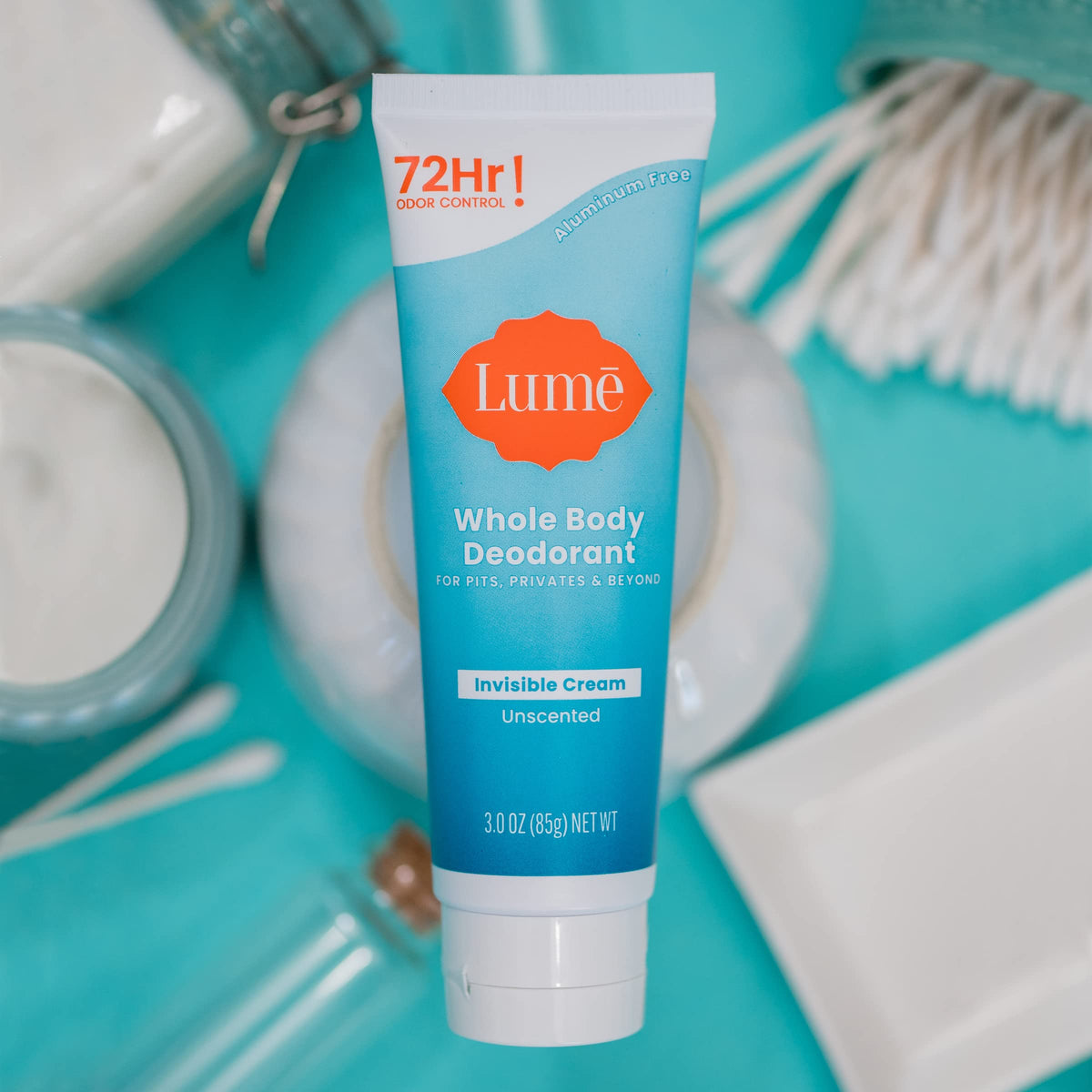 Lume Whole Body Deodorant - Cream Tube - 3 oz, 2 pk (Soft Powder)