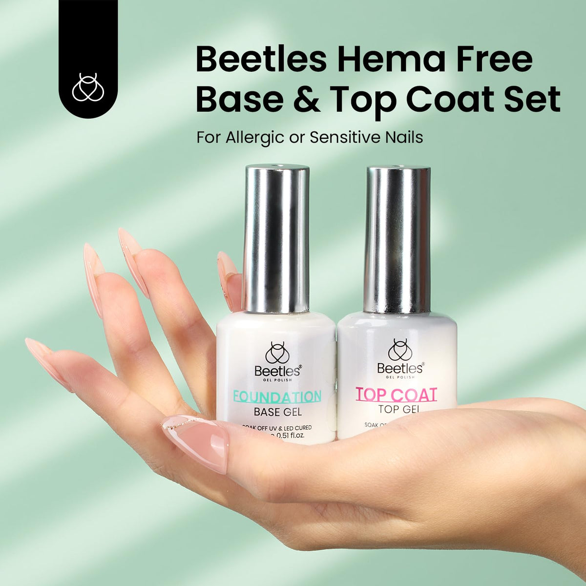 Beetles Nail Dehydrator and Primer Set 2Pcs 15 ml