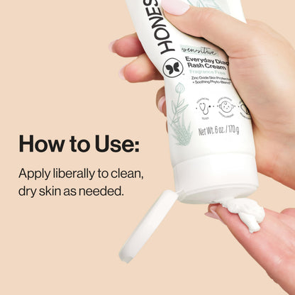 The Honest Company Diaper Rash Cream, Hypoallergenic, Cruelty-Free, 2.5 oz