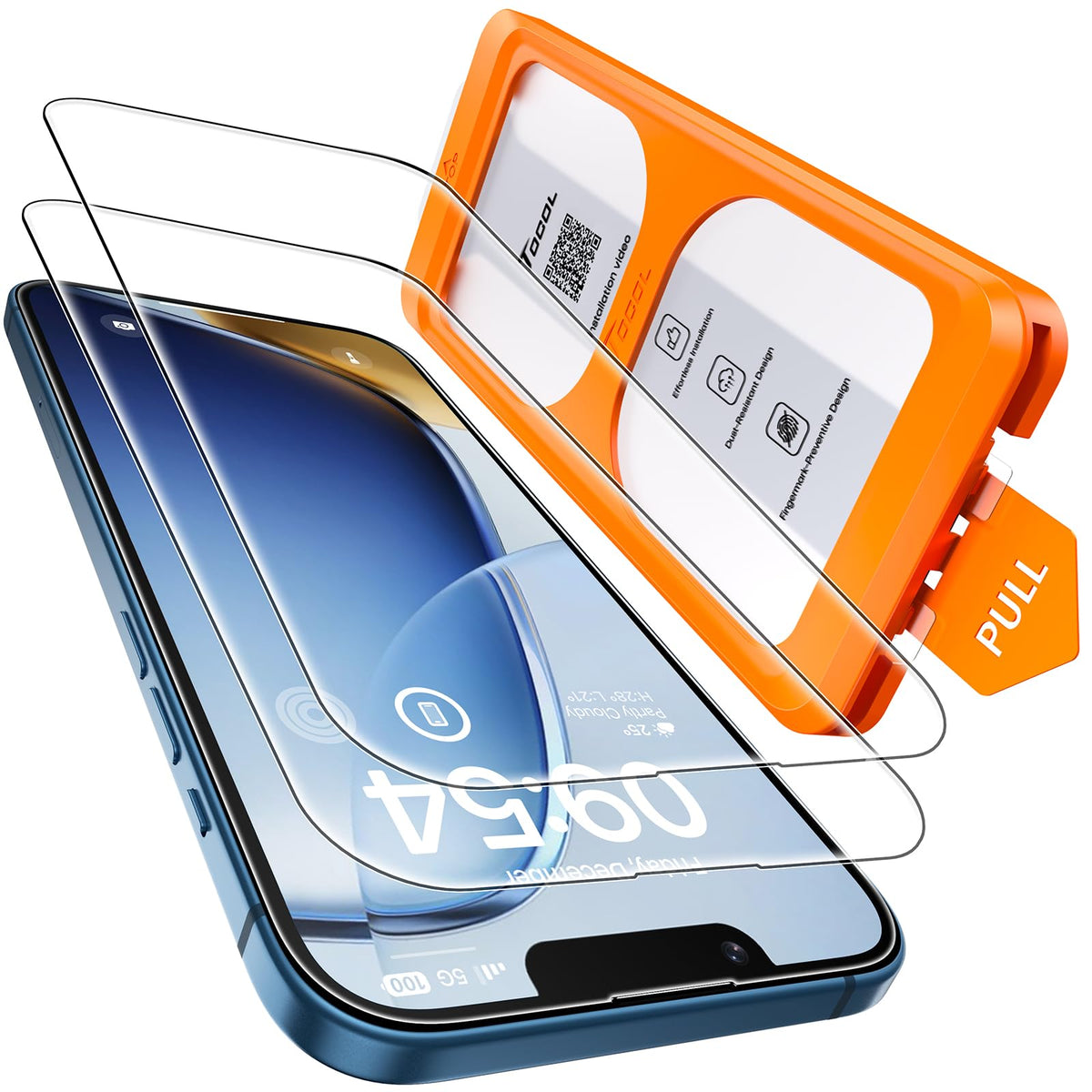TOCOL for iPhone 17 Screen Protector, Easy Installation