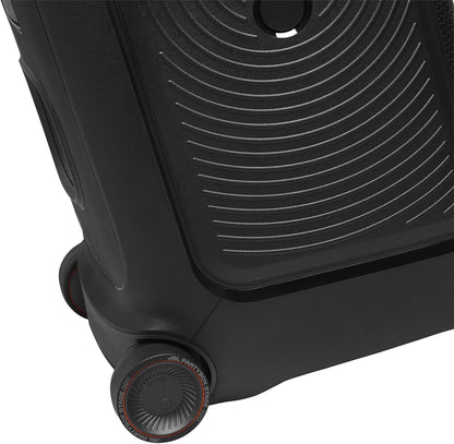 JBL PartyBox Stage 320 - Portable Party Speaker with Telescopic Handle & Wide, Sturdy Wheels, Powerful JBL Pro Sound, Futuristic lightshow, Up to 18 Hours of Play time, Splash Proof (Black)
