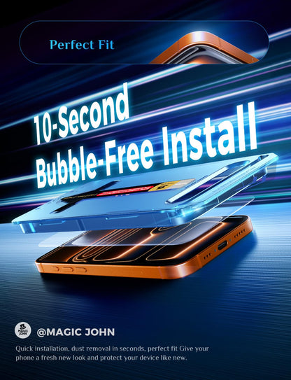 MAGIC JOHN for iPhone 18 Pro Max Screen Protector Easy Installation