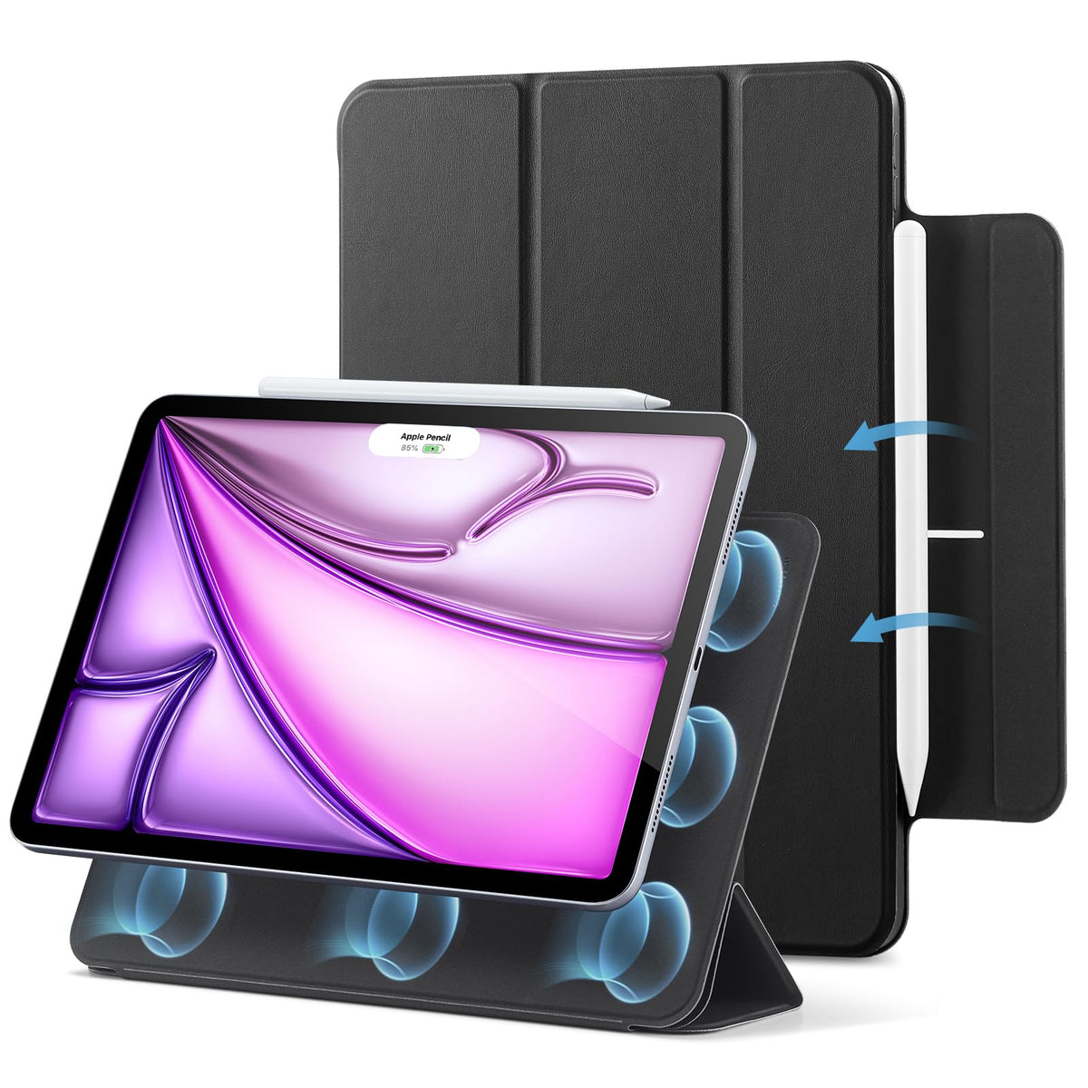 ESR for iPad Air 11-inch M4/M3/M2, iPad Air 5th/4th Generation Case, Black