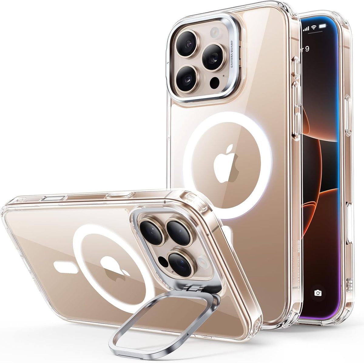 ESR Classic Hybrid for iPhone 18 Pro Max/17 Pro Max Case with Flex Stand