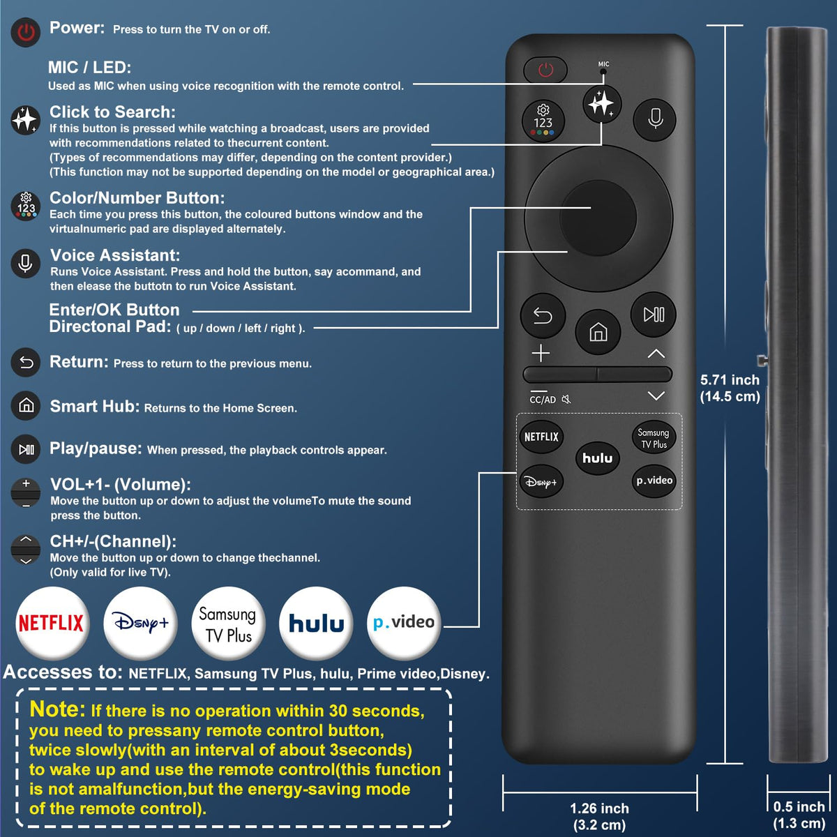 Universal Remote Control for Almost All LG TVs, for LG TV Remote