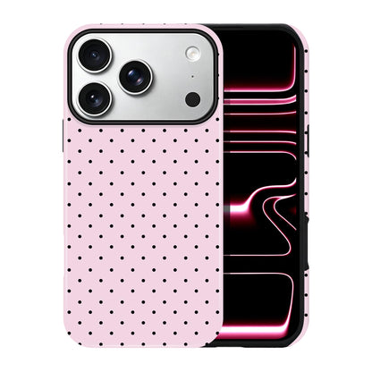 Polka Dot Pattern Phone Case for iPhone 17 6.3", White