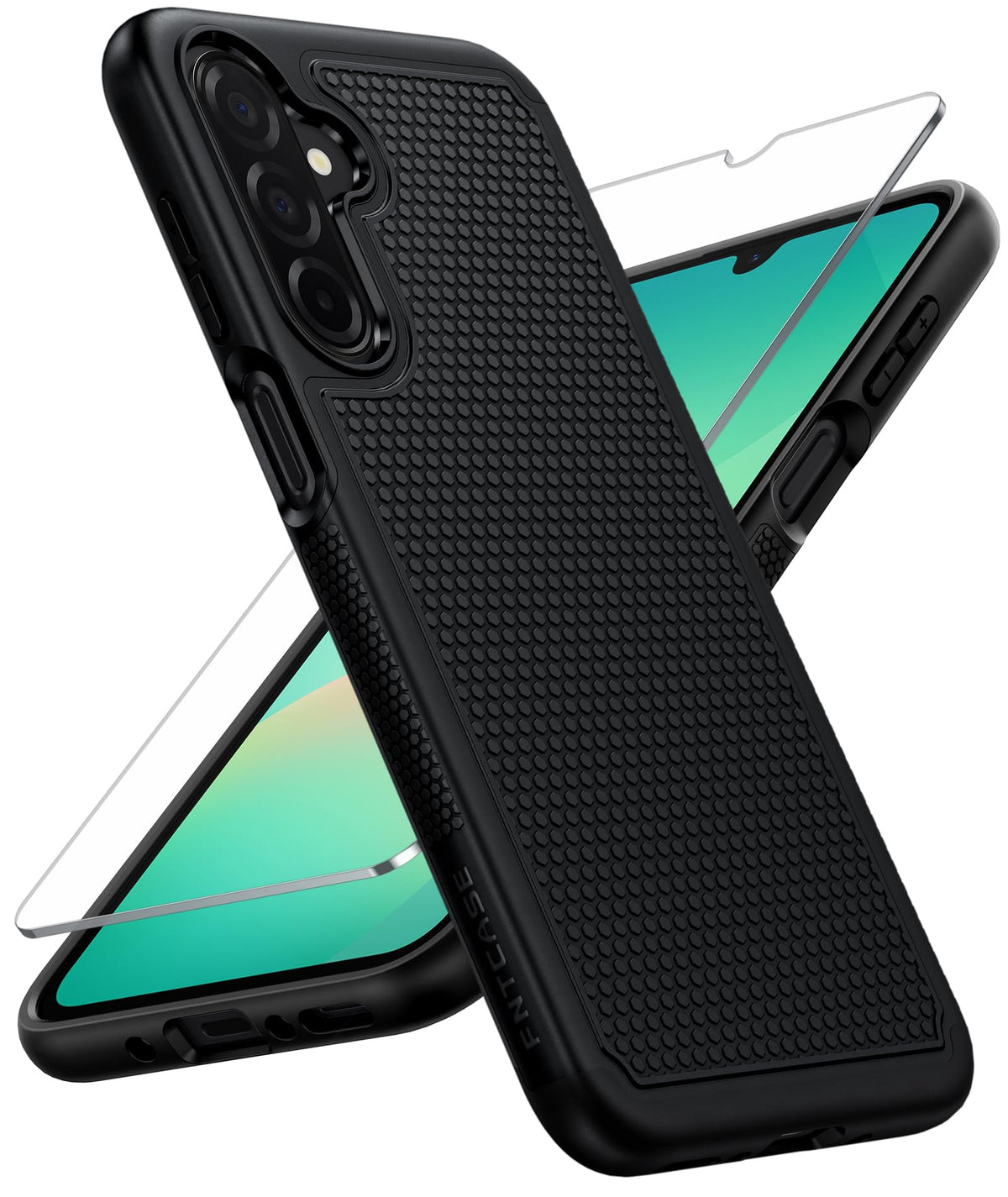 FNTCASE for Google Pixel 9a Case: Green Non Slip Textured