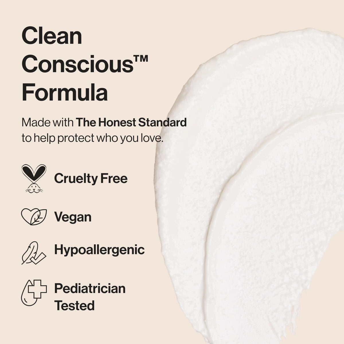 The Honest Company Diaper Rash Cream, Hypoallergenic, Cruelty-Free, 2.5 oz