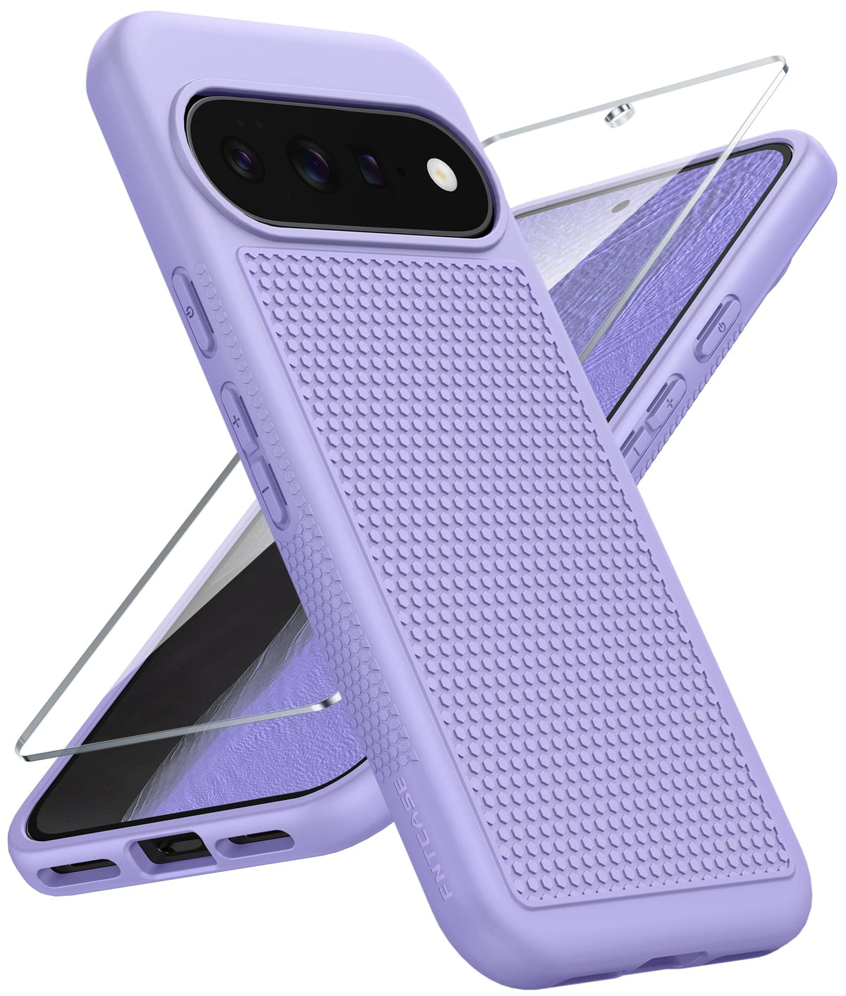 FNTCASE for Google Pixel 9a Case: Green Non Slip Textured