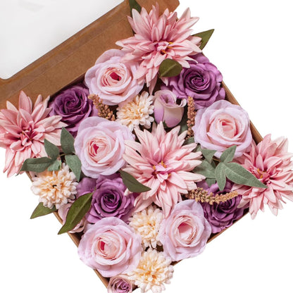 Fall Artificial Flowers DIY Bouquet Combo Faux Rose for Home Decor