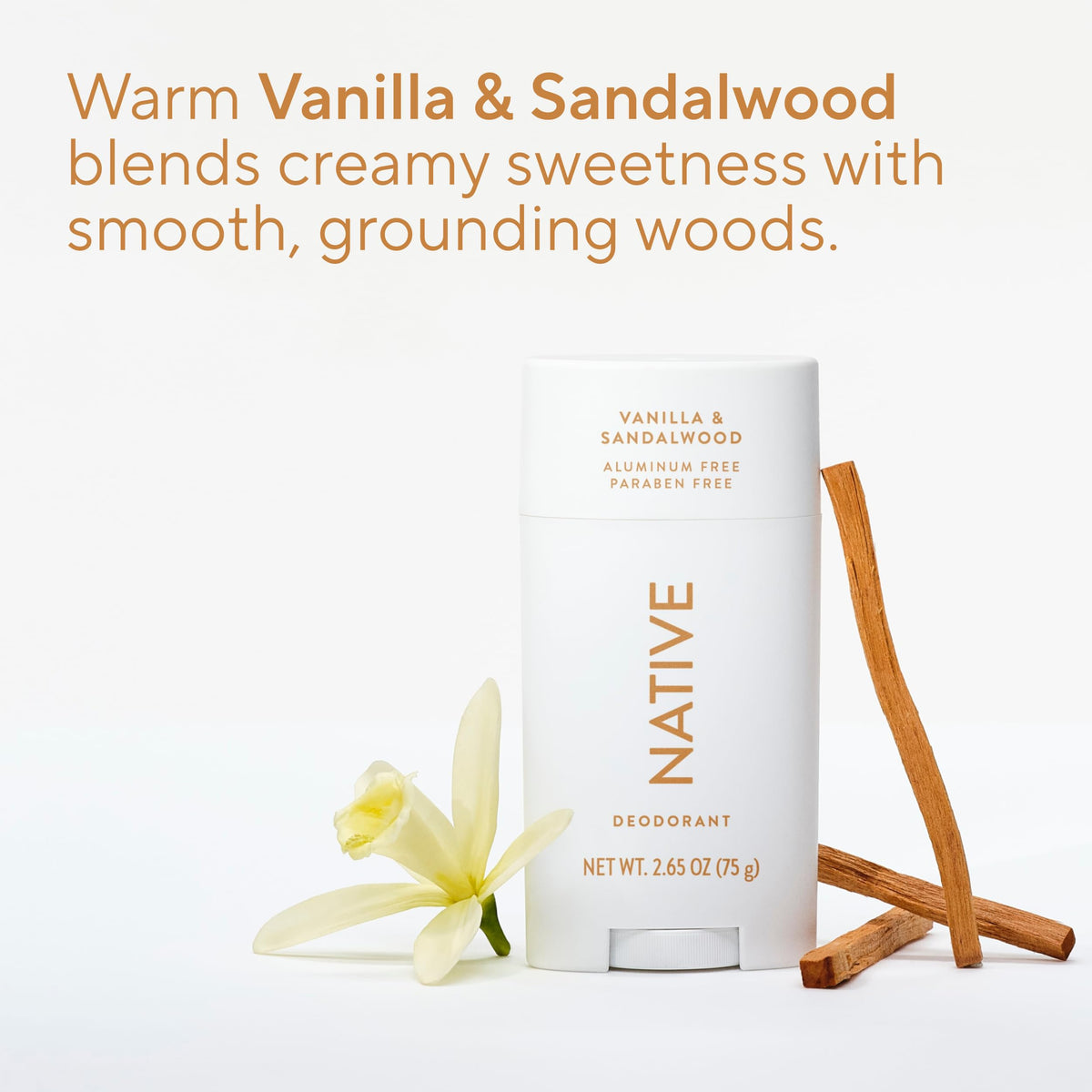 Native Aluminum-Free Deodorant for Women & Men, Coconut & Vanilla, 2.65oz