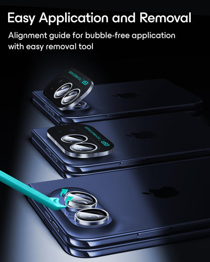 ESR for iPhone 17 Pro Max/17 Pro Camera Lens Protector, 1 Pack, Black
