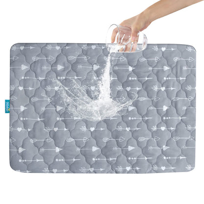 Crib Mattress Protector Sheets Fitted Waterproof Mattress Pad Cover 2 Pack